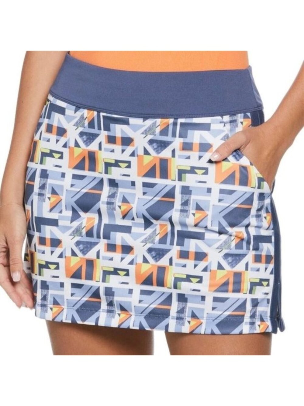 Callaway TrueSculpt Women's Golf Tennis Skort Skirt Geo Print Size XL New NWT